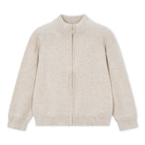 Mayoral Boys Knit Zip Cardigan ~ Oat