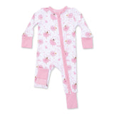 Angel Dear 2 Way Zipper Convertible Romper ~ Ribbon Ballerinas