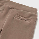 Mayoral Baby Girl Ribbed Velour Flare Leggings ~ Walnut