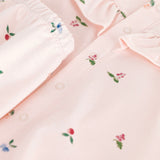 Petit Bateau Sleeveless Fruit Print Dress w/ Bloomer ~ Light Pink