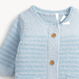 Magnetic Me Chenille Romper ~ Blue