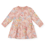 Stella McCartney Girls Prairie Horses Fleece Dress ~ Pink