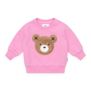 Huxbaby Furry Huxbear Sweatshirt & Sweatpants Set ~ Fuchsia