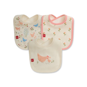 Magnetic Me Cotton Bib 3 Pack ~ Chicken Tender