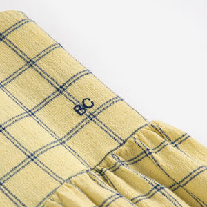 Bobo Choses Girls Spicy Window Pane Woven Dress ~ Yellow