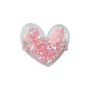 Sparkle Sisters Confetti Heart Hair Clip