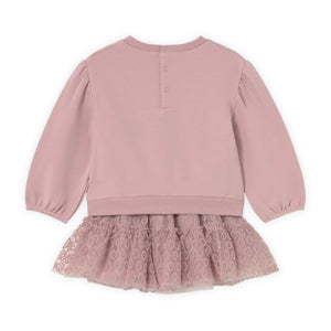 Mayoral Baby Girl Sweatshirt & Tulle Skirt Set ~ Crystal Pink