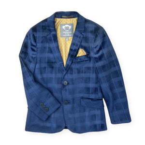 Appaman Boys Suit Blazer & Pants Set ~ Blue Velvet Windows