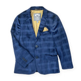 Appaman Boys Suit Blazer & Pants Set ~ Blue Velvet Windows