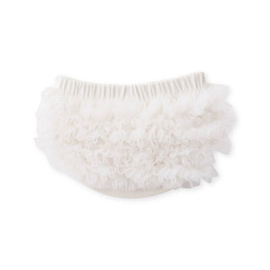 Mila & Rose Ruffle Bum Bloomer ~ Off White