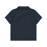 Babyface Baby Boy Textured s/s Polo ~ Heavy Blue