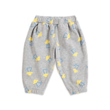 Bobo Choses Baby Pixel Abduction Print Sweatshirt & Sweatpants Set ~ Light Heather Grey