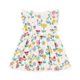Stella McCartney Baby Girl Printed Sleeveless Dress w/ Frill ~ White Multi