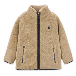 Mayoral Boys Sherpa Zip Jacket ~ Hazelnut