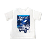 Mish Baby Surf Paradise Tee & Shorts Set ~ White/Cobalt