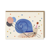 Daria Solak Illustrations Party Snail Birthday Card