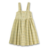 Bobo Choses Girls Spicy Window Pane Woven Dress ~ Yellow