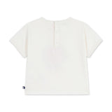 Petit Bateau Baby Flower Graphic T-shirt & Floral Print Pants Set ~ White Multi