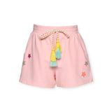 Hannah Banana Ruched Top & Shorts w/ Star Patches Set ~ Light Pink