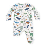Angel Dear 2 Way Zipper Footie ~ Washy Dinos