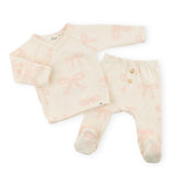 Oh Baby! Big Bows Kimono Set ~ Milk/Pink