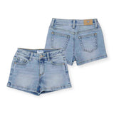 Mayoral Girls Basic Jean Shorts 7-12 ~ Light Wash