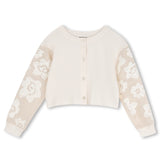 Billieblush Embroidered Sleeve Cardigan 7-12 ~ Lily
