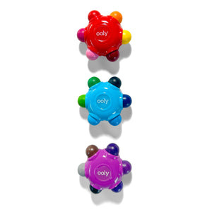 Ooly Color Burst Easy Grip Crayons ~ Classic Colors