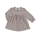 Mayoral Baby Girl Printed Dots & Hearts Dress ~ Tomato