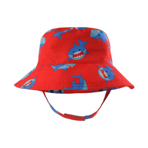 Zoocchini Baby/Toddler Printed Bucket Hat ~ Sherman the Shark