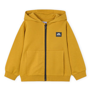 Mayoral Boys Zip Hoodie, l/s Tee & Sweatpants 3pc Set ~ Mustard