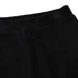 Molo Alexisa Ribbed Velour Flare Leggings ~ Black