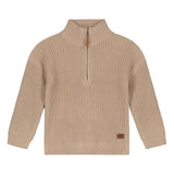 Babyface Boys Half Zip Knit Pullover ~ Camel