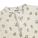 Molo Baby Evero Woven s/s Shirt & Serene Pants Set ~ Happy Notes