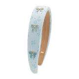 Bari Lynn Padded Crystal Bow Headband w/ Bow Charms