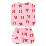 Wynken Sunshine Butterfly Print Sleeveless Top & Shorts Set ~ Candy
