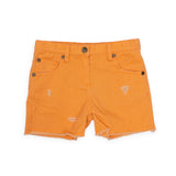 Appaman Girls Rhodes Denim Shorts ~ Sunburst Orange