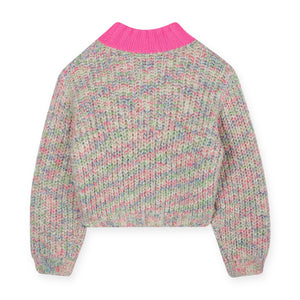 Billieblush Girls Chunky Knit Sweater ~ Multi