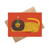 Daria Solak Illustrations Yay! Lion Birthday Card