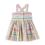 Stella McCartney Girls Pastel Striped Sleeveless Dress ~ Multi