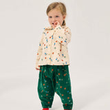 Bobo Choses Baby Blossom Print Woven Blouse & Corduroy Pants Set ~ Off-White/Dark Green
