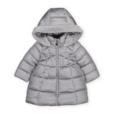 Mayoral Baby Girl Long Puffer Coat ~ Smoke