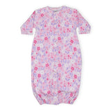 Baby Steps Convertible Gown ~ Watercolor Floral/Pink