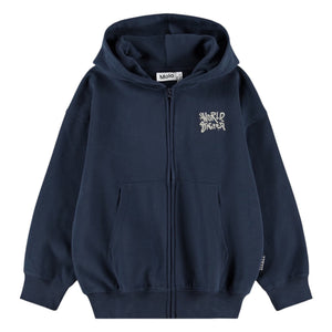 Molo Marley Zip Hoodie ~ Total Eclipse