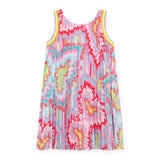 Billieblush Printed Pleated Dress ~ Multicolor