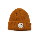 Petite Hailey White Smiley Beanie