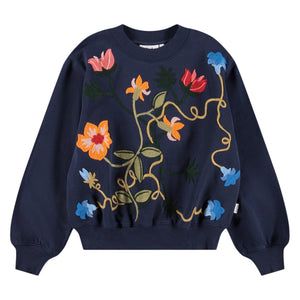 Molo Marge Sweatshirt & Aurita Sweatpants Set 7-12 ~ Navy Blazer