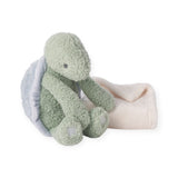 Elegant Baby Turtle Mini Huggie Blanket w/ Plush Toy