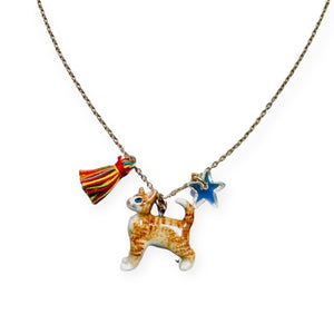 Sadie's Moon Critters Necklace ~ Kathy Kitty
