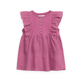 Play Up Baby Jersey Ruffle Dress ~ Magenta